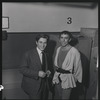 Jerome Robbins, with Jean Babilée after a performance of Balanchine's Tyl Ulenspiegel at the City Center