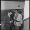 Jerome Robbins, with Jean Babilée after a performance of Balanchine's Tyl Ulenspiegel at the City Center