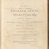 Cary's new and correct English atlas, [Title page]