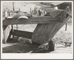 Wash bench on back porch of fruit farmer's house. Placer County, California