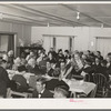 Members of the Loomis Fruit Association cooperative and their wives at dinner after fortieth annual meeting. Loomis, Placer County, California