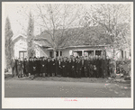 Members and their wives of the Loomis Fruit Association cooperative. Loomis, Placer County, California