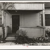 Entrance to house of "going broke" fruit farmer. Placer County, California