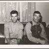 Fruit Farmer and his son. Placer County, California