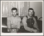 Fruit Farmer and his son. Placer County, California