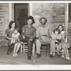 Farmer from Oklahoma, his wife, son and daughter-in-law and two grandchildren. Placer County, California