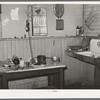 Corner of kitchen of "broke and in debt" fruit farmer. Placer County, California