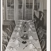 Table. Dinner of the Loomis Fruit Association. Loomis, Placer County, California