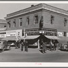 Chain stores on main street of La Junta, Colorado