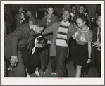 Having fun at rollerskating rink of Savoy Ballroom. Chicago, Illinois