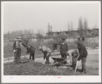 WPA (Work Projects Administration) work on playground on southside of Chicago, Illinois