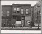 House and children in Negro section of Chicago, Illinois