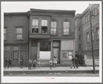 House and children in Negro section of Chicago, Illinois