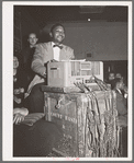 Sound effects man of orchestra at Savoy Ball Room. Chicago, Illinois