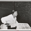 Member of the Pentecostal church testifying. Chicago, Illinois