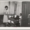 Corner of kitchen of apartment rented to Negroes. Chicago, Illinois