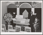 Undertaker before funeral services. Southside, Chicago, Illinois