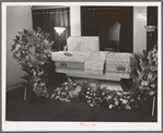 Before funeral services in undertaking parlor. Southside of Chicago, Illinois