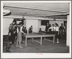 The basement of the Good Shepherd Community Center is largely used for recreational purposes. Chicago, Illinois