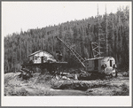 Dredging for gold and silver by means of doodle-bug. Baker County, Oregon