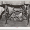 Children's dusty shoes. Ray Halstead family, FSA (Farm Security Administration) rehabilitation borrowers. Dead Ox Flat, Malheur County, Oregon