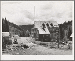 Main street of Bourne, ghost mining town. Oregon