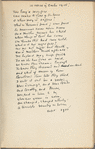[Easter, 1916. Stanza 3] Holograph poem