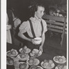 Lunch for schoolchildren, most of whose parents are working in the fields. FSA (Farm Security Administration) farm workers' camp. Caldwell, Idaho