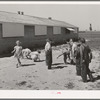 Schoolchildren playing at recess at the FSA (Farm Security Administration) farm workers' camp. Caldwell, Idaho