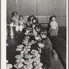 Lunch for schoolchildren at the FSA (Farm Security Administration) farm workers' camp. Caldwell, Idaho