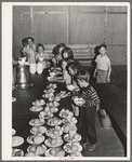 Lunch for schoolchildren at the FSA (Farm Security Administration) farm workers' camp. Caldwell, Idaho