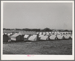 Tents at FSA (Farm Security Administration) migratory labor camp mobile unit. Wilder, Idaho