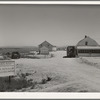 Desert Ranch. This man is waiting for irrigation water which will be supplied by the Black Canyon irrigation project. Canyon Co., ID. He has spent about $3000 for buildings and is ready to start farming when, he hopes, he gets water in the fall of 1942