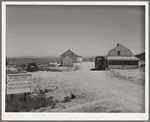 Desert Ranch. This man is waiting for irrigation water which will be supplied by the Black Canyon irrigation project. Canyon Co., ID. He has spent about $3000 for buildings and is ready to start farming when, he hopes, he gets water in the fall of 1942