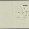 ANS to Ethel Baker