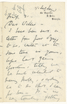 Augusta Gregory to W.B. Yeats ALS May 21 1909