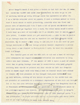 "After Synge's death I was given a letter." Typewritten memorandum relating to John Millington Synge's will with Lady Gregory's ms. corrections and note to W. B. Yeats