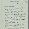 Letter from Willa Cather of May 2, 1919