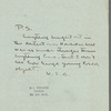 Letter from Willa Cather of May 12, 1916