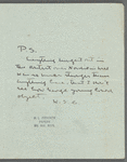 Letter from Willa Cather of May 12, 1916