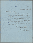 Letter from Willa Cather of Feb. 20, 1921