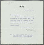 Letter from Willa Cather of Feb. 21, 1940