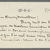 Note from Willa Cather, 1926