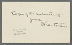 Note from Willa Cather, 1926