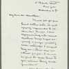 Letter from Willa Cather of Nov. 6, 1918