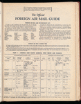 The Official foreign air mail guide