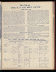 The Official foreign air mail guide