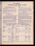The Official foreign air mail guide