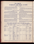 The Official foreign air mail guide