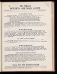 The Official foreign air mail guide